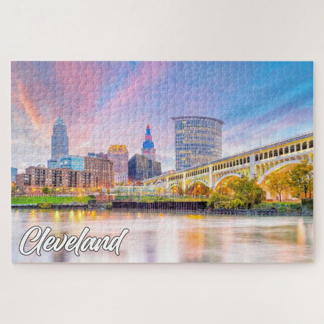 Puzzle Cleveland, Ohio, États-Unis (Horizontal)
