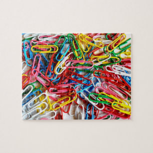 Puzzle Clips papier colorés Bureau Approvisionnement Jigs