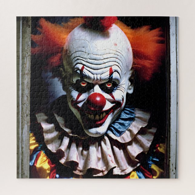 Puzzle Clown effrayant mal Grin Cirque Auguste Horreur (Vertical)