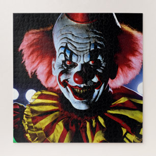 Puzzle Clown effrayant mal sourire Sinistre 80s Horreur