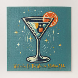 Puzzle Club Atomic Martini Cocktail Rétro Futuriste
