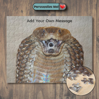 Puzzle Cobra cracheur personnalisable (serpent venimeux)