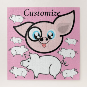 Puzzle Cochon Drôle Sourire Thunder_Cove