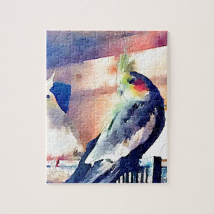 Puzzle Cockatiel pour aquarelle