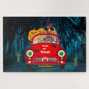 Puzzle Cocker Spaniel Chien Conduisant une Voiture Effray