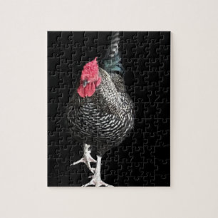 Puzzle Cockerel Black Strutt No 3