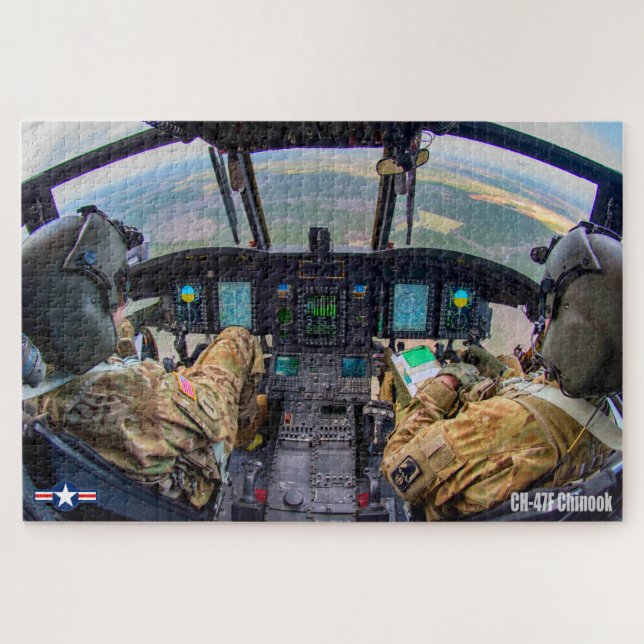 Puzzle COCKPIT CHINOOK CH-47F (20 x 30 POUCES) (Horizontal)