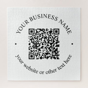 Puzzle Code QR téléchargé Plus Texte circulaire modifiabl