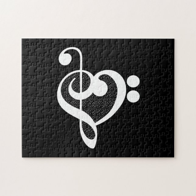 Puzzle Coeur de musique - I Love Music (Horizontal)