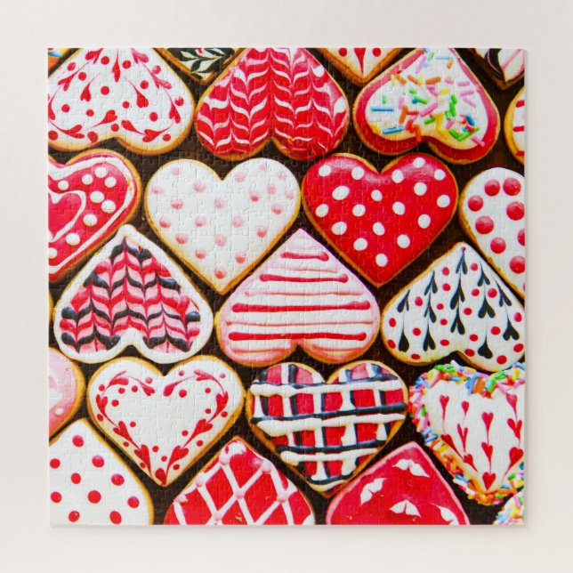 Puzzle Coeur de Saint Valentin Cookies : Amour fait maiso (Vertical)