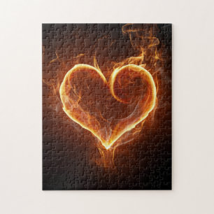Puzzle Coeur flamboyant
