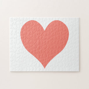 Puzzle Coeur Saumon mignon