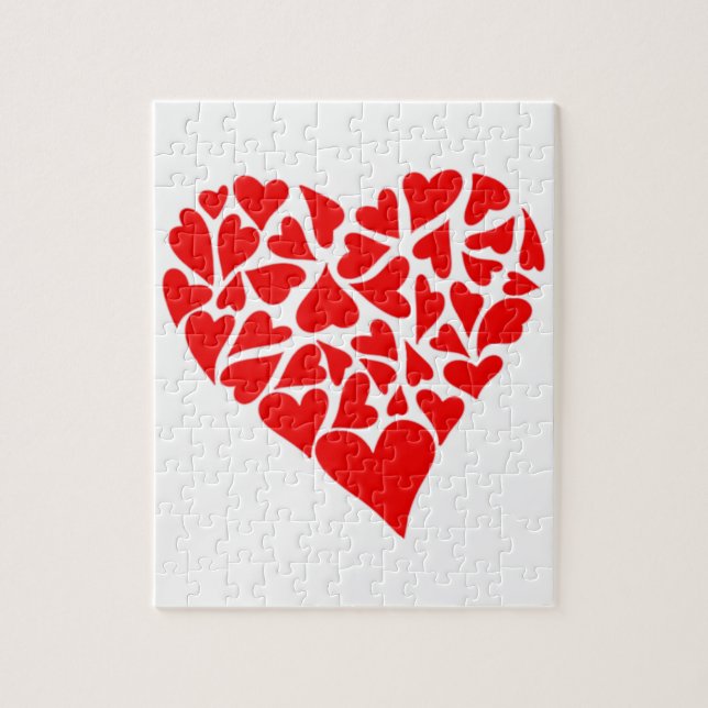 Puzzle Coeurs affectueux (Vertical)