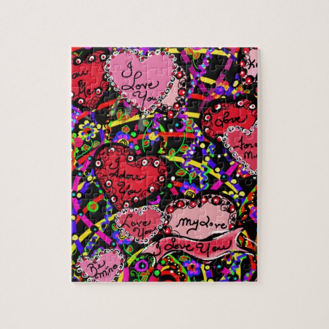 Puzzle Coeurs d'amour (Vertical)