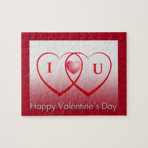 Puzzle Coeurs de la heureuse Sainte-Valentin deux