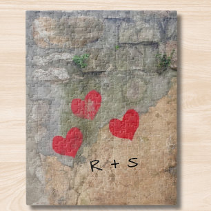 Puzzle Cœurs Monogramme