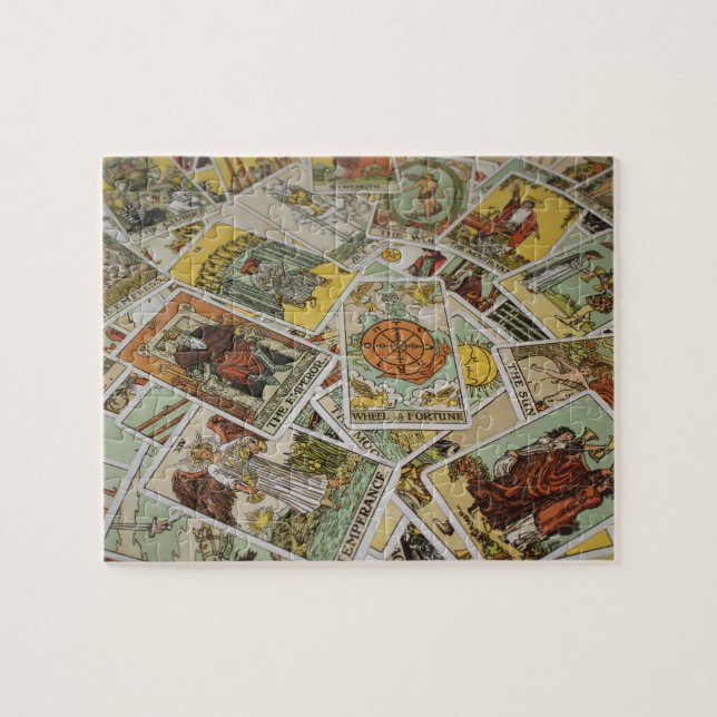 Puzzle Coffret motif de cartes Tarot (Horizontal)