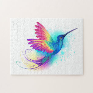 Puzzle Colibri arc-en-ciel exotique