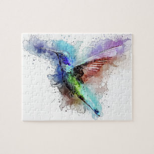 Puzzle Colibri d'aquarelle