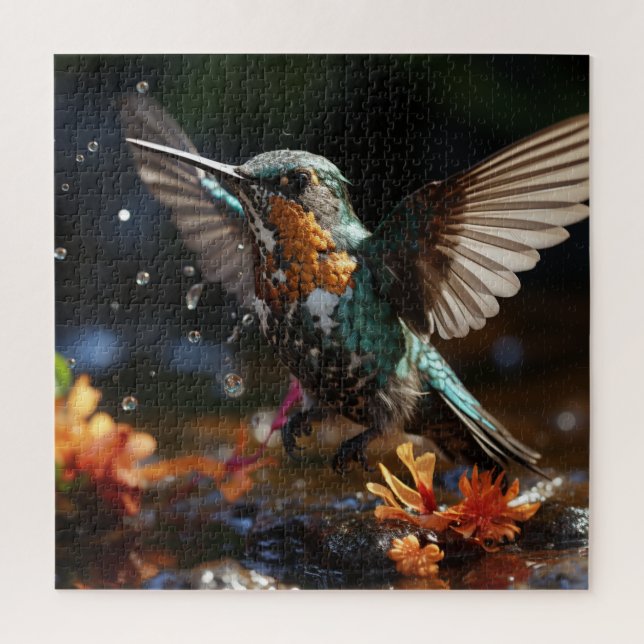 Puzzle Colibri en vol moyen (Vertical)