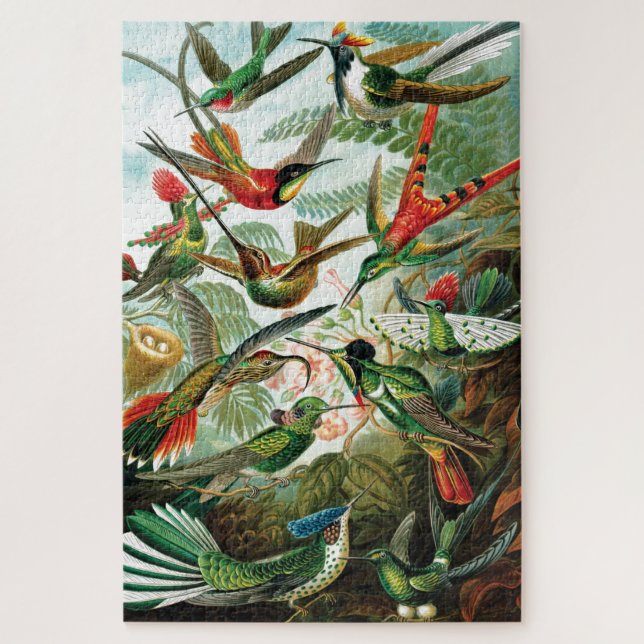 Puzzle Colibri par Ernst Haeckel (Vertical)