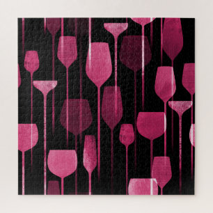 Puzzle Collage Art : Motif de boisson de fête.