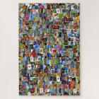 collage carré de photos et d'images design,