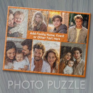 Puzzle Collage de 7 photos simple avec texte en gras
