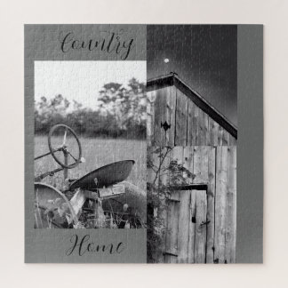 Puzzle Collage de la grange de tracteur "Country Home"