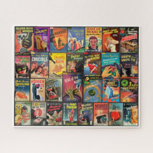 Puzzle COLLAGE DE PAPERBACK SENSATIONNEL vintage