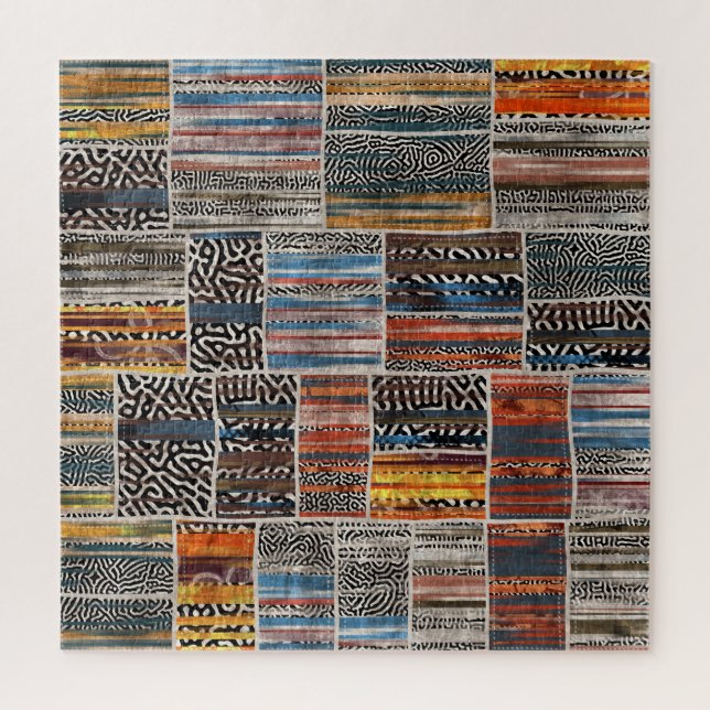 Puzzle Collage de patchwork : Motif de surface composée (Vertical)