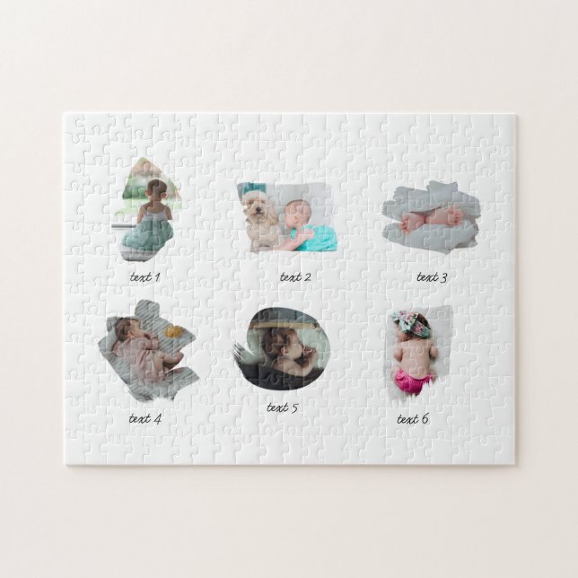 Puzzle Collage de photos de bébé moderne (Horizontal)