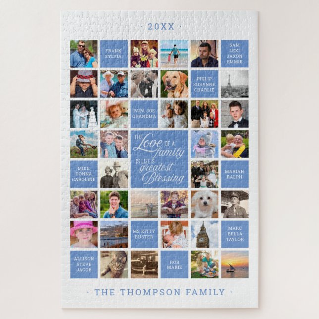 Puzzle Collage de photos de famille | 34 Couleur personna (Vertical)