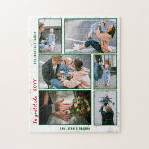 Puzzle Collage de photos de famille 6 Images Blanc Person