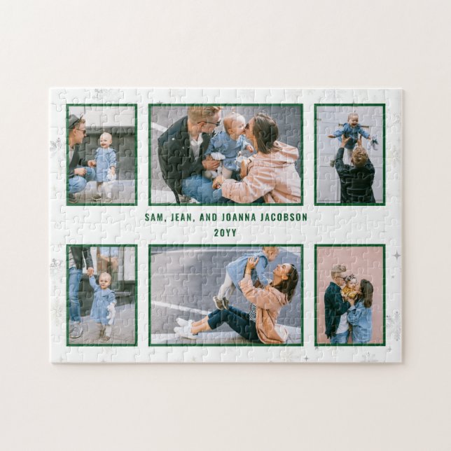 Puzzle Collage de photos de famille 6 images Minimaliste  (Horizontal)
