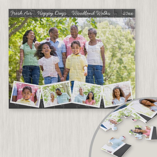 Puzzle Collage de photos de famille avec Zigzag (Créateur téléchargé)
