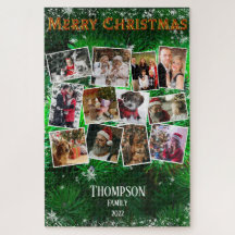 Collage de photos de famille Modèle de Noël 20" x 