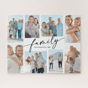 Puzzle Collage de photos de famille personnalisé 8 Modern