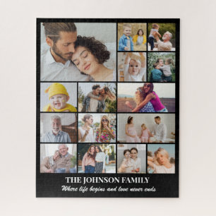 Puzzle Collage de photos de famille pour enfants 15 image
