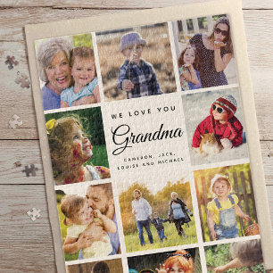 Puzzle Collage de photos de la famille Jumbo Grand-mère N