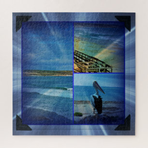 Puzzle Collage de photos de plage,