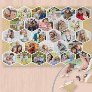 Puzzle Collage de photos en nid d'abeille Photo personnal