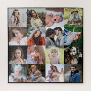 Puzzle Collage de photos familiales 16 Grille Instagram f