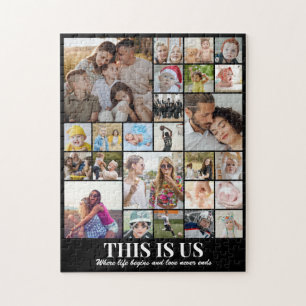 Puzzle Collage de photos personnalisé 25 images 11x14 fam