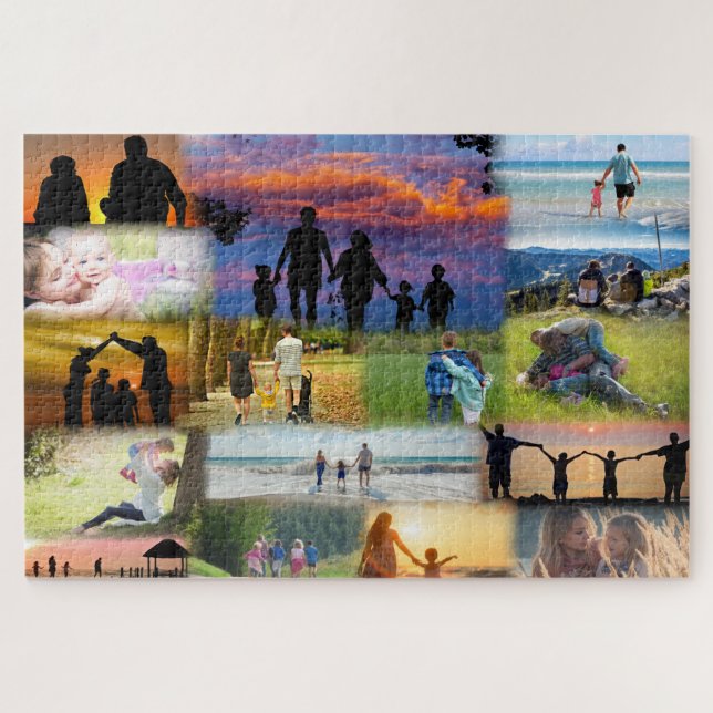 Puzzle Collage de vos photos de famille (Horizontal)