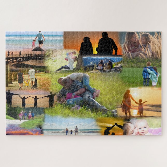 Puzzle Collage de vos photos de famille (Horizontal)