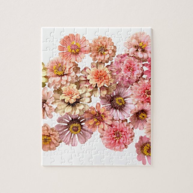 Puzzle Collage de Zinnia (Vertical)