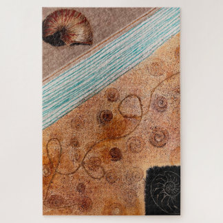 Puzzle collage des coquillages