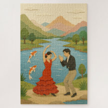 Collage du papier de danse flamenco