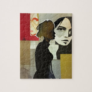 Puzzle Collage figuratif Médias mixtes